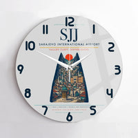 Thumbnail for Sarajevo International Airport SJJ Wall-Clock No-Frame - Light Gray