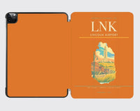 Thumbnail for Lincoln Airport (LNK) design on orange ipad tablet case