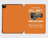 Thumbnail for CF6-80E1 design on orange ipad tablet case