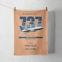 Thumbnail for Boeing 737-200 design on orange towel