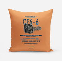 Thumbnail for CF6-6 design on orange pillow