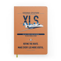 Thumbnail for Cessna Citation XLS design on orange notebook