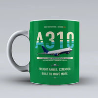 Thumbnail for A310-300P2F Mug design on green airbus