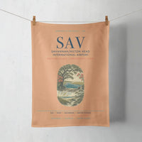Thumbnail for Savannah-Hilton Head International Airport (SAV) design on orange towel