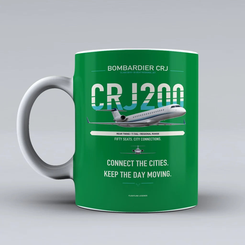 Mug design on green crj200
