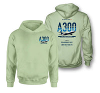 Thumbnail for Airbus A300B2 design on light green hoodie