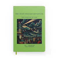 Thumbnail for VINTAGE G4248 - The Night Freight Departure - Designed Notebooks design on lightgreen