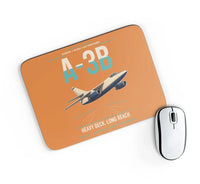 Thumbnail for A-3B Skywarrior design on orange rectangle mouse pad