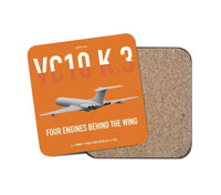 Thumbnail for Vickers VC10 K.3 design on orange 1 piece coaster