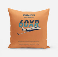 Thumbnail for Bombardier Learjet 60XR design on orange pillow
