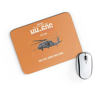 Thumbnail for Sikorsky HH-60G Pave Hawk design on orange rectangle mouse pad