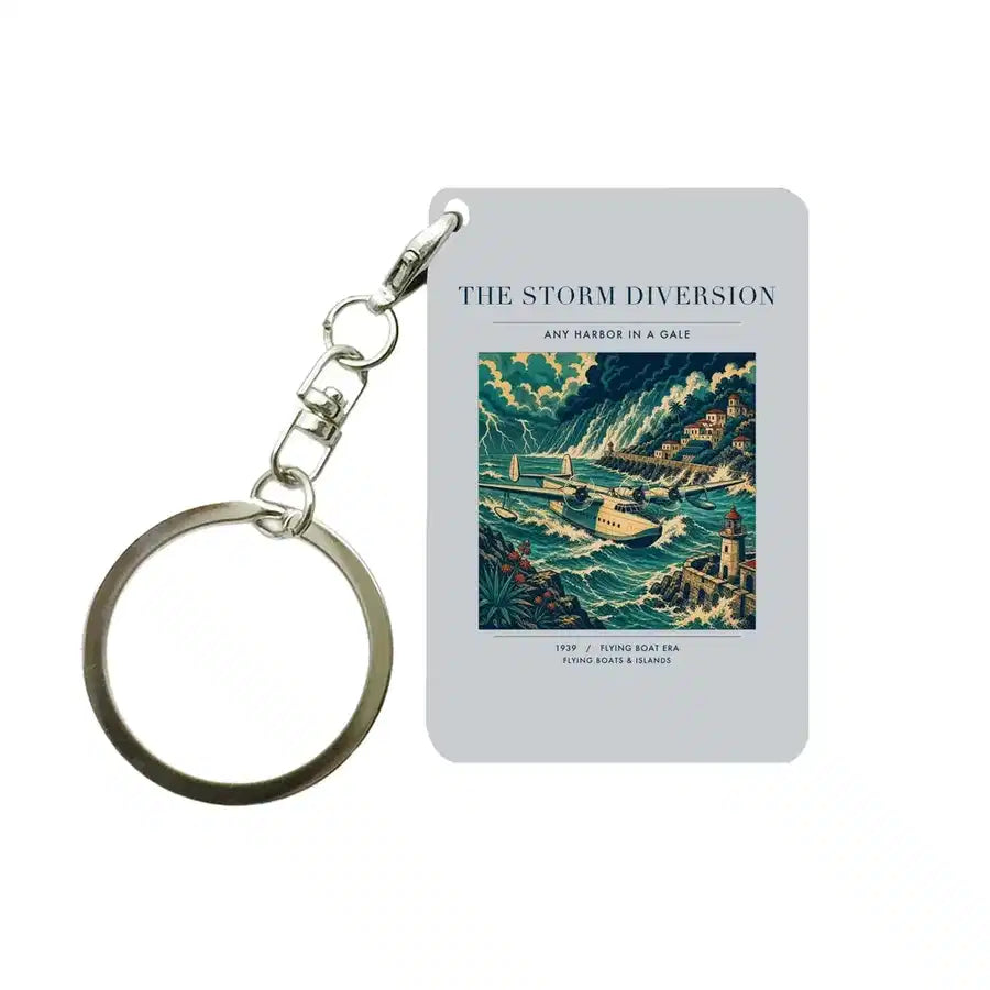 VINTAGE G4074 - The Storm Diversion - Designed Key Chain design on lightgray