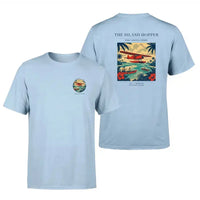 Thumbnail for VINTAGE G4024 - The Island Hopper - Double-Side T-Shirt design on lightblue double side t shirt