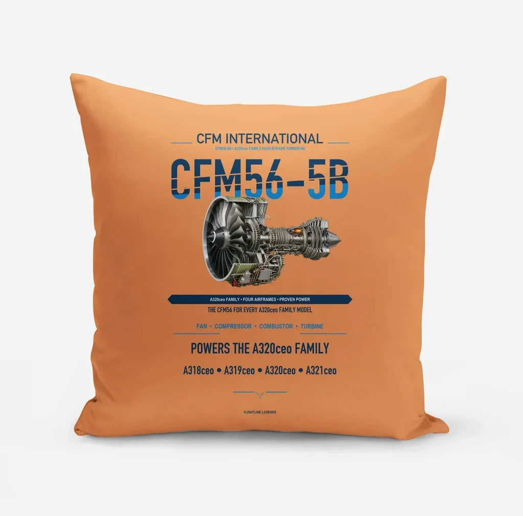 CFM56-5B design on orange pillow