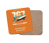 Thumbnail for Boeing 767-300F design on orange 1 piece coaster