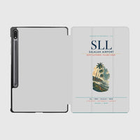Thumbnail for Salalah Airport (SLL) design on light gray samsung tablet tablet case
