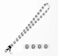 Thumbnail for Aviation Finger Print lanyard - white