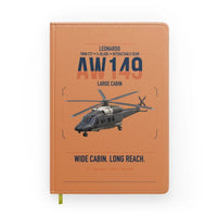 Thumbnail for Leonardo AW149 design on orange notebook
