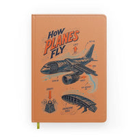 Thumbnail for How Planes Fly V2 design on orange notebook
