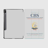 Thumbnail for Charleston International Airport (CHS) design on light gray samsung tablet tablet case
