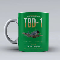 Thumbnail for TBD-1 Devastator design on green ceramic mug, double-side print
