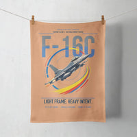 Thumbnail for F-16C Fighting Falcon design on orange towel