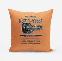 Thumbnail for RB211-535E4 design on orange pillow