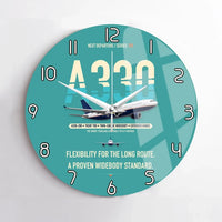Thumbnail for Airbus A330-200 design on turquoise no frame wall clock