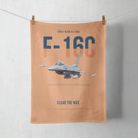 Thumbnail for F-16C Block 50 Clear The Way design on orange towel
