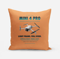 Thumbnail for DJI Mini 4 Pro design on orange pillow