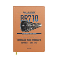 Thumbnail for BR710 design on orange notebook