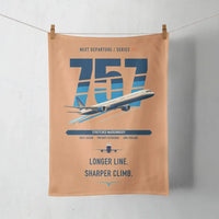Thumbnail for Boeing 757-300 design on orange towel