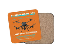 Thumbnail for Draganfly Commander 3XL design on orange 1 piece coaster