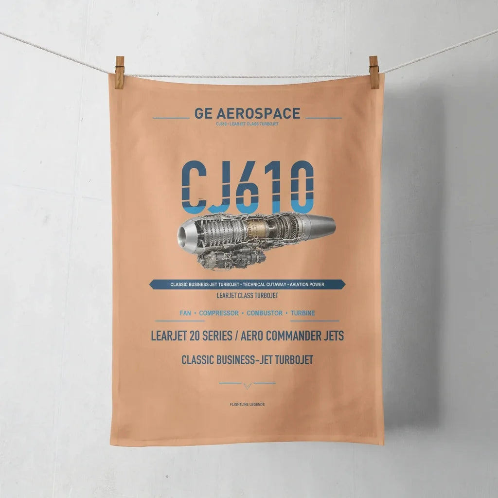 CJ610 design on orange towel