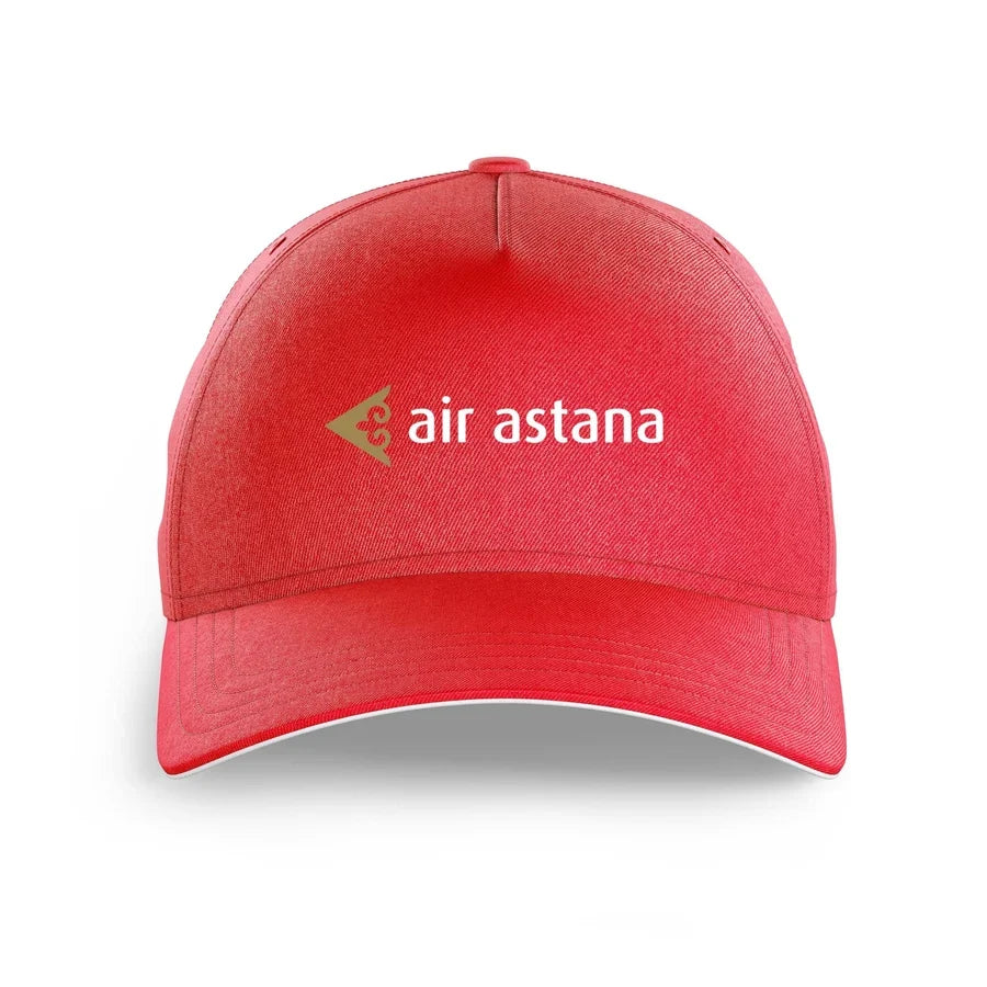 Air Astana printed hat - red