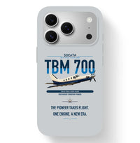 Thumbnail for Socata TBM 700 design on light gray magsafe iphone case, for iPhone 17 Pro