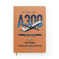 Thumbnail for Airbus A300B4 design on orange notebook