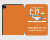 Thumbnail for Cessna Citation CJ2+ design on orange ipad tablet case