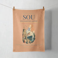 Thumbnail for Southampton Airport (SOU) design on orange towel