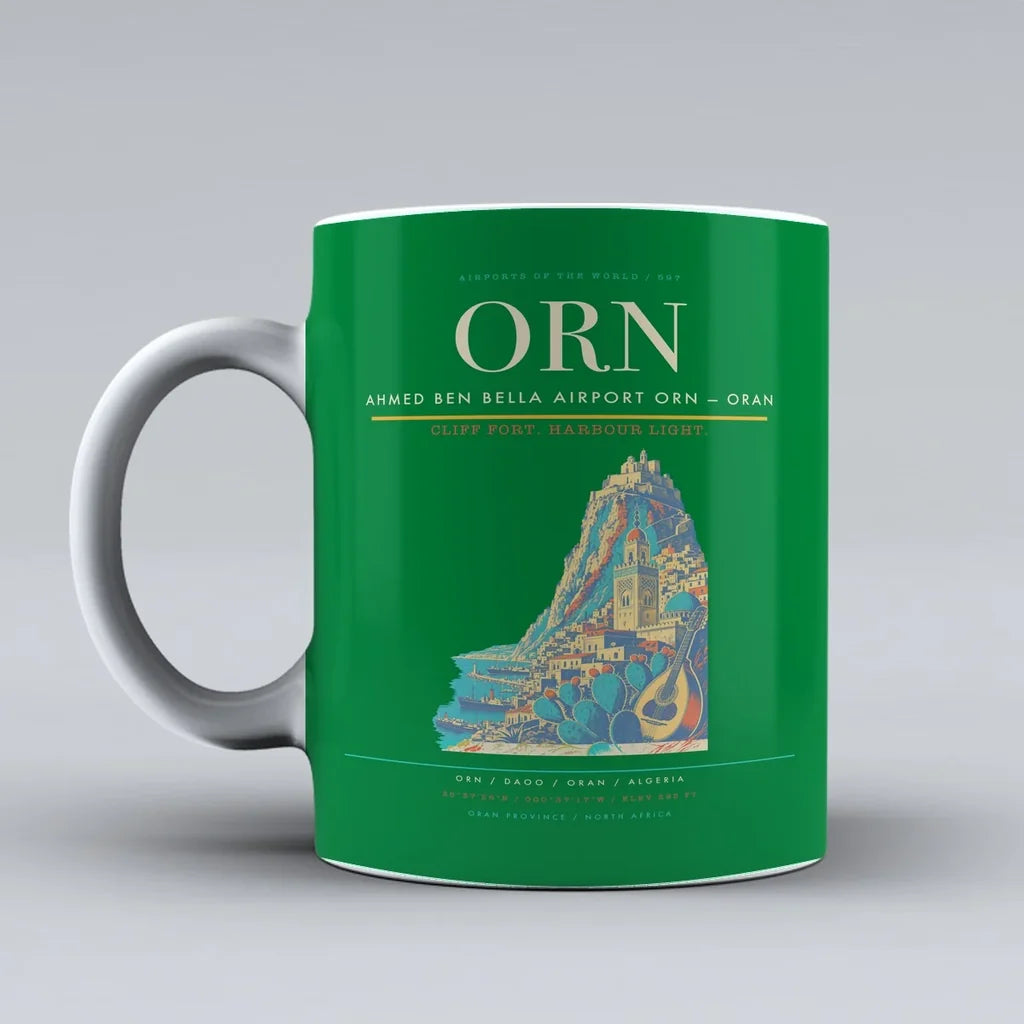 Ben Bella Airport ORN — Oran Mug design on green ahmed