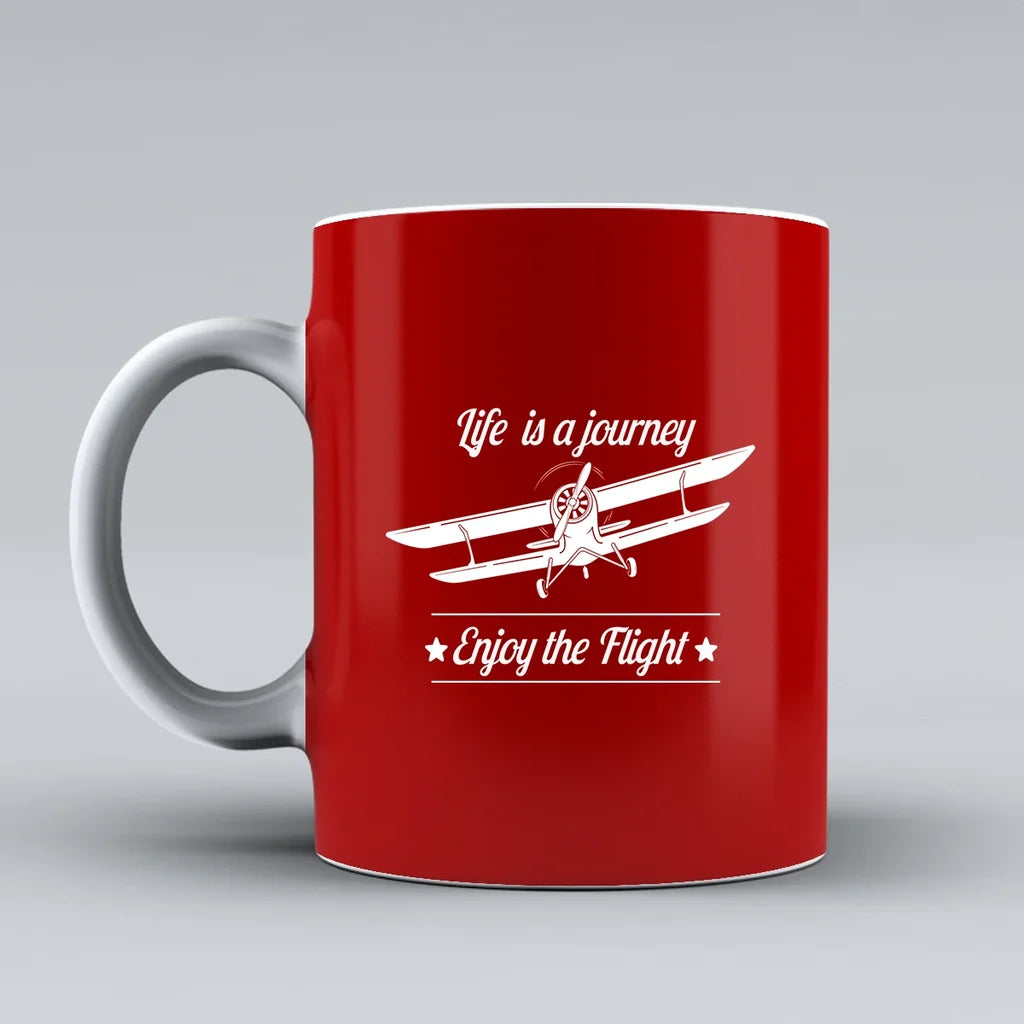 Customisable Life is a journey Enjoy Mug - view 10