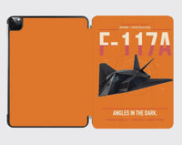 Thumbnail for F-117A Nighthawk design on orange ipad tablet case