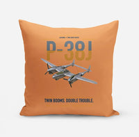 Thumbnail for P-38J Lightning design on orange pillow