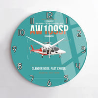 Thumbnail for Leonardo AW109SP GrandNew design on turquoise no frame wall clock