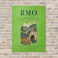 Thumbnail for Chisinau Eugen Doga International Airport RMO vertical canvas print - no frame - light green background