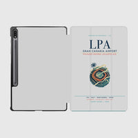 Thumbnail for Gran Canaria Airport (LPA) design on light gray samsung tablet tablet case