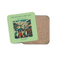 Thumbnail for The Winter Games Lift - Designed Coasters design on light green 1-piece
