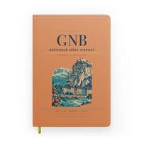 Thumbnail for Grenoble-Isère Airport (GNB) design on orange notebook