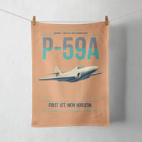 Thumbnail for P-59A Airacomet design on orange towel