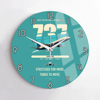 Thumbnail for Boeing 737 MAX 10 design on turquoise no frame wall clock